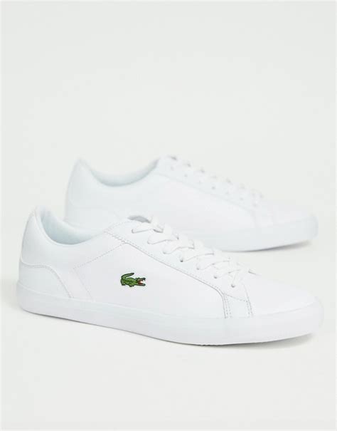 Lacoste Lerond Bl 1 Trainers In White Asos