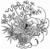 Coloring Pages Flowers Adult Adults Printable Flower Mandala Butterfly Detailed Intricate Fantasy Colouring Fall Fairy Kids Getdrawings Getcolorings Print Color sketch template
