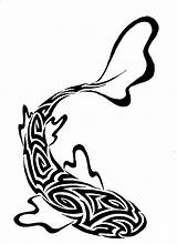 Tribal Fish Deviantart Koi Designs Drawing 2010 Clip Stencil Pisces sketch template