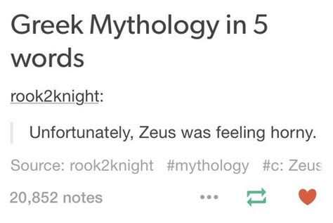 Greek Mythology Percy Jackson Tumblr Posts Zeus