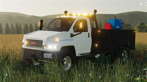 gmc topkick service truck  fs farming simulator  mod