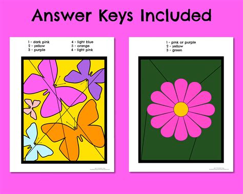 printable color  number  kids preschool coloring page etsy
