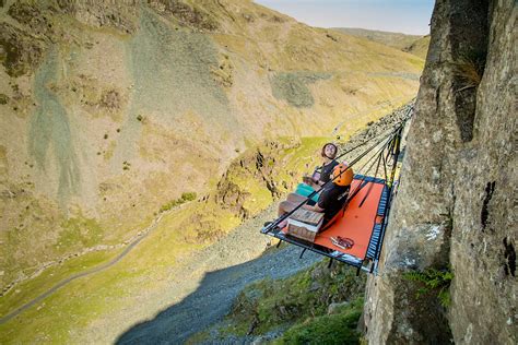 extreme cliff camping experience