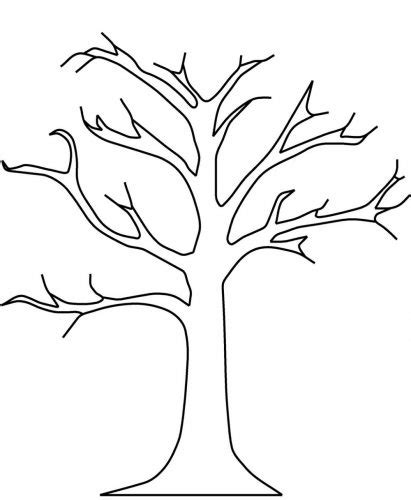 bare tree coloring page  media educative printable