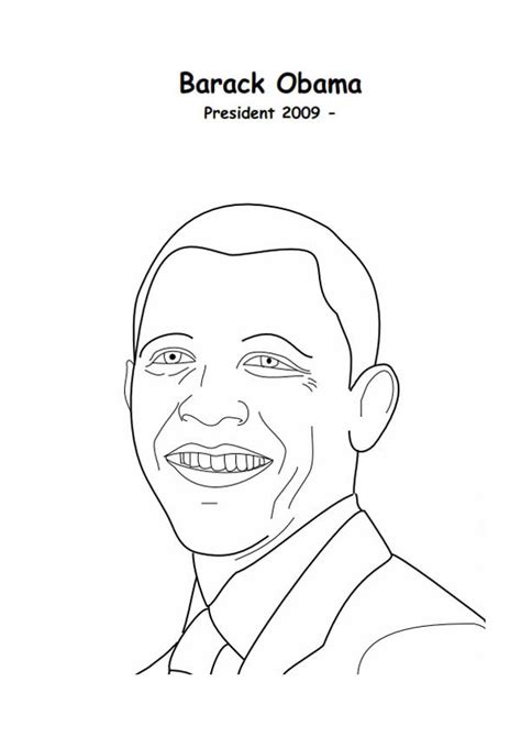 barack obama  president  america coloring page kids play color