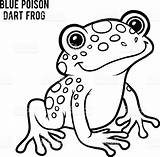 Frog Dart Poison Coloring Blue Designlooter 31kb 1024 sketch template