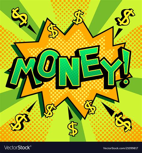 money word comic book pop art royalty  vector image