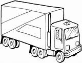 Trailer Semi Coloring Pages Drawing Truck Getdrawings sketch template