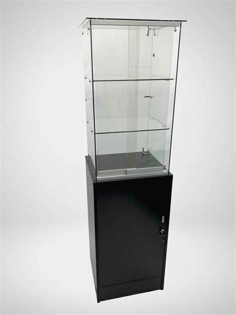 frameless display center piece houston store fixtures display cases