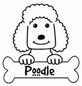 Poodle Bestcoloringpagesforkids Poodles Puppies sketch template