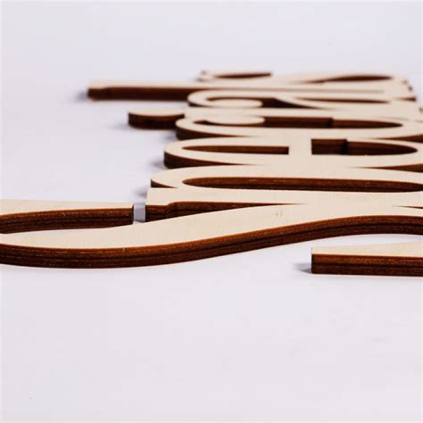 wooden connected letters