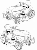 Mower Lawn Coloring Riding Husqvarna Pages Printable Zero Turn Drawing Kids sketch template