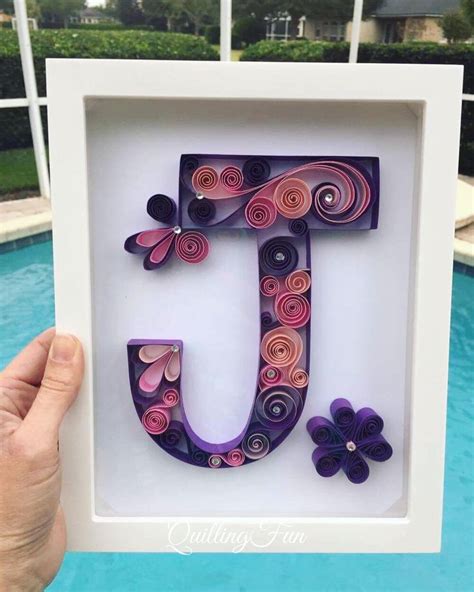 whimsical letter    special  girl quillingfun quilling