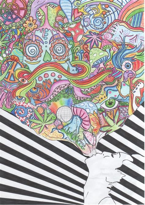 images  trippy drawings  pinterest trips hippie style