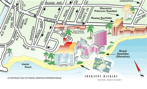 hilton waikiki beach hotel map