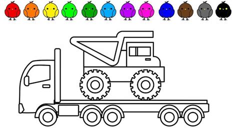 dump truck colouring pages  kids construction vehicles coloring