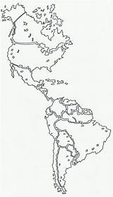 Continente Americano Geografia Americas sketch template