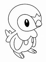 Piplup Coloring Pages Pokemon Getcolorings Color Printable sketch template