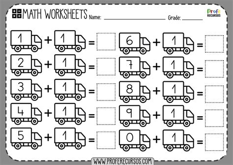 single digit addition worksheets for first grade profe