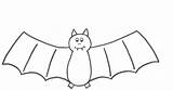 Coloring Bat Pages Clipart Halloween Bats Printable Template Print Clip Drawing Color Kids Book Easy Preschool Cartoon Children Cliparts Getdrawings sketch template