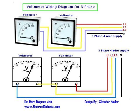 voltmeter shunt ammeter wiring diagram