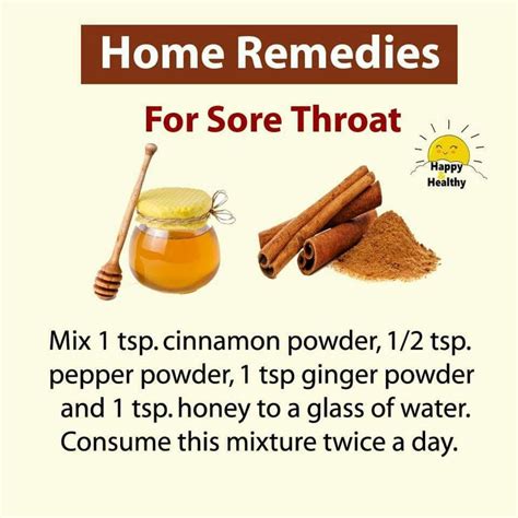sore throat remedy honey and cinnamon home remedies