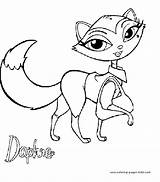 Coloring Pages Bratz Cartoon Kids Petz Color Pets Character Printable Sheets Characters Colouring Daphne Found Choose Board sketch template