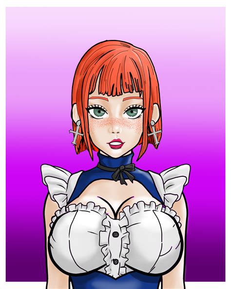 Busty Redhead Maid