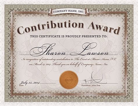 award certificate templates  ai indesign ms word apple