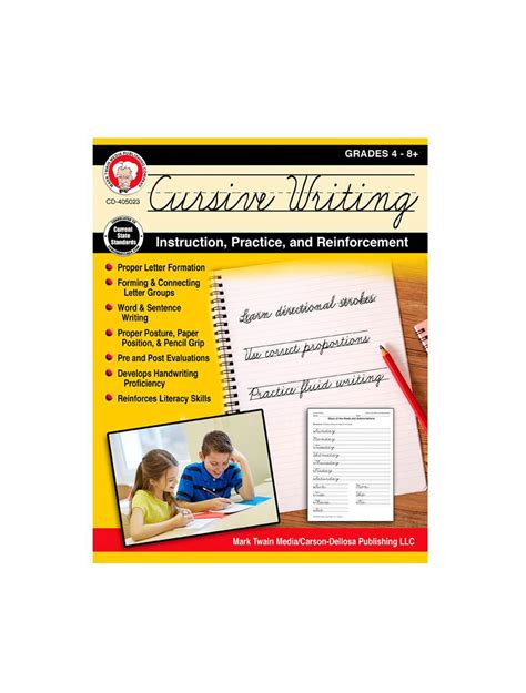 cursive writing practice book grades