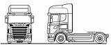 Scania Template Coloring V8 Sketch 2t Sketsa sketch template