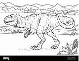 Giganotosaurus Dino Dinosaurier Book Malbuch Fleischfressende Dinosaure Malvorlagen Carnivorous Dinosauro Carnivoro Carnivore Rex Tyrannosaurus Aggregator Alamyimages Salva sketch template