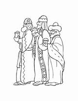 Reyes Para Dibujos Colorear Magos Kings Los Tres sketch template