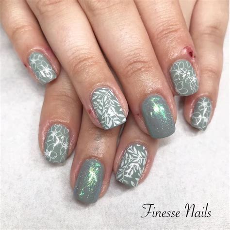 pin  gina smith  finesse nails   nails gray nails finesse