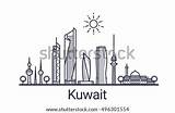 Kuwait Towers Coloring Sketch Template City sketch template