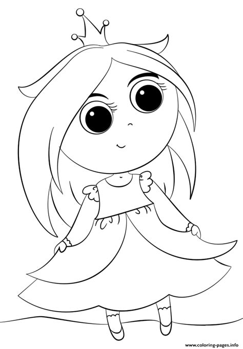 cute  princess kawaii coloring pages printable