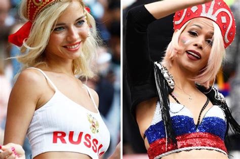 world cup 2018 russian beauties fill stands at opening ceremony daily star