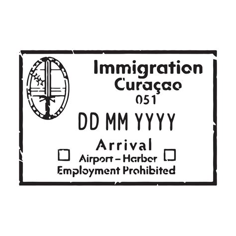 passport stamp decal curacao freeshipping conquest maps llc