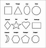 Shapes sketch template