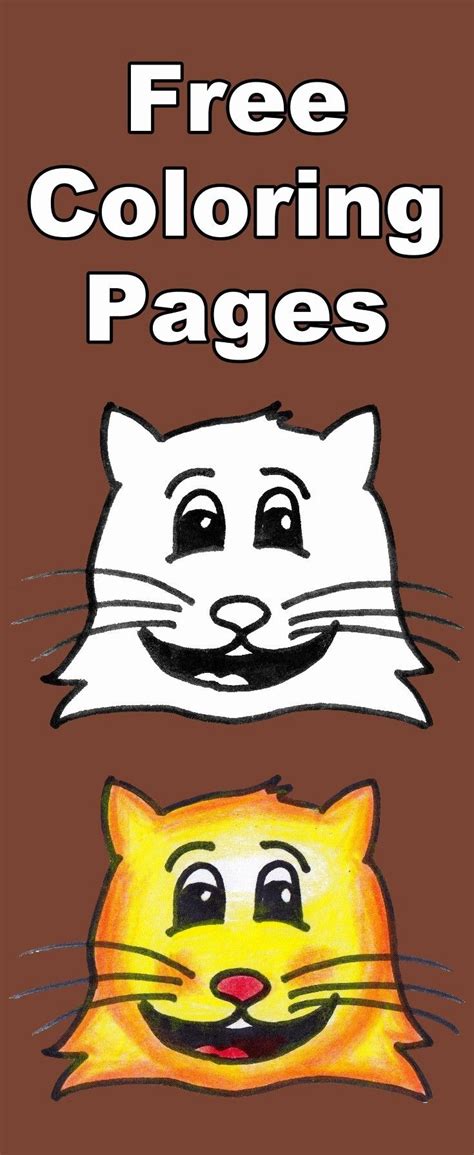 coloring pages cats fresh    tabby cat emoji