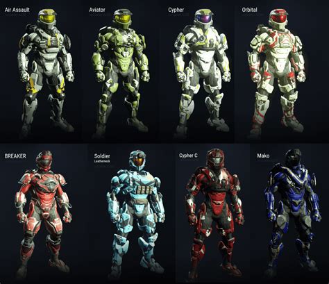 matching armor sets   classic armor pack halo
