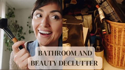 Decluttering Bathroom Beauty Products Series On Becoming More Minimal