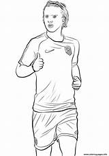 Fifa Coloring Griezmann Foot Antoine Kolorowanka Neymar Joueur Lionel sketch template