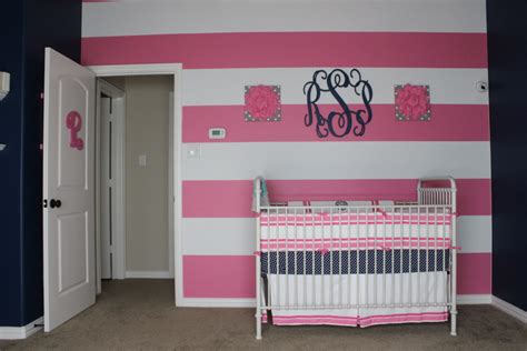 Pink Grey And Navy Nursery Project Nursery