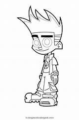 Coloring Johnny Test Pages Getcolorings sketch template