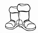 Boots Coloring Pages Winter Snow Getcolorings sketch template