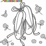 Coloring Ballet Shoes Vector Book Ballerina Istock Illustrations Stock Clip sketch template