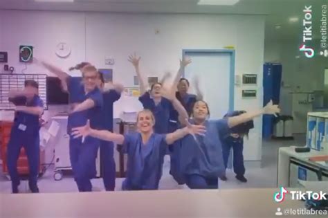 nhs nurses release energetic tiktok video of them dancing amid