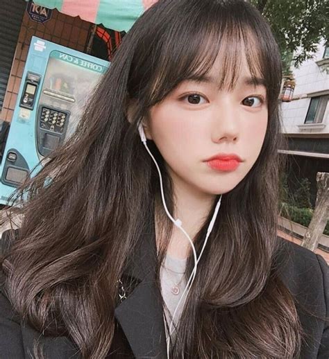 ଘ ੭ˊᵕˋ ੭ ੈ ‧₊˚ 𝐩𝐢𝐧𝐭𝐞𝐫𝐞𝐬𝐭 𝐩𝐡𝐜𝐡𝐢𝐲 Korean Long Hair Korean Bangs