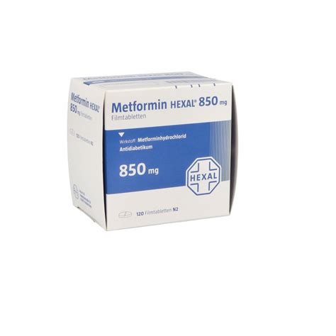 Metformin Hexal 850 Mg Filmtabletten 120 Stk